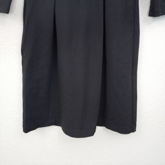 Theory Gray Viscose V Neck Front Tie Pocket Dress - Picture 12 of 13